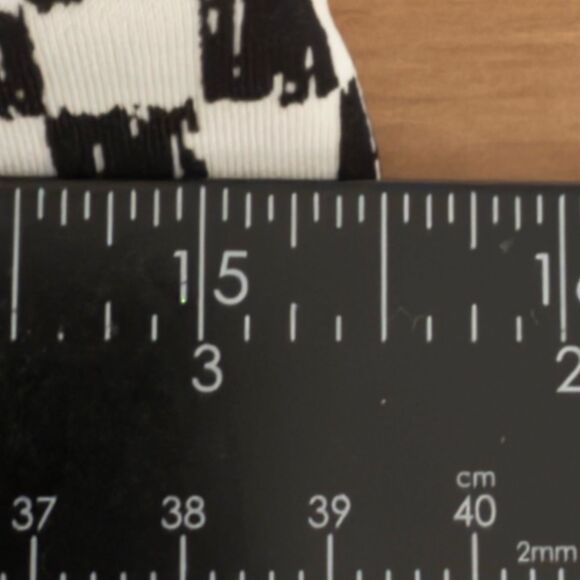 Worthington Black White Checkered A-Line Dress Size 8 Knee Length 60s 70s Brit - Picture 11 of 12